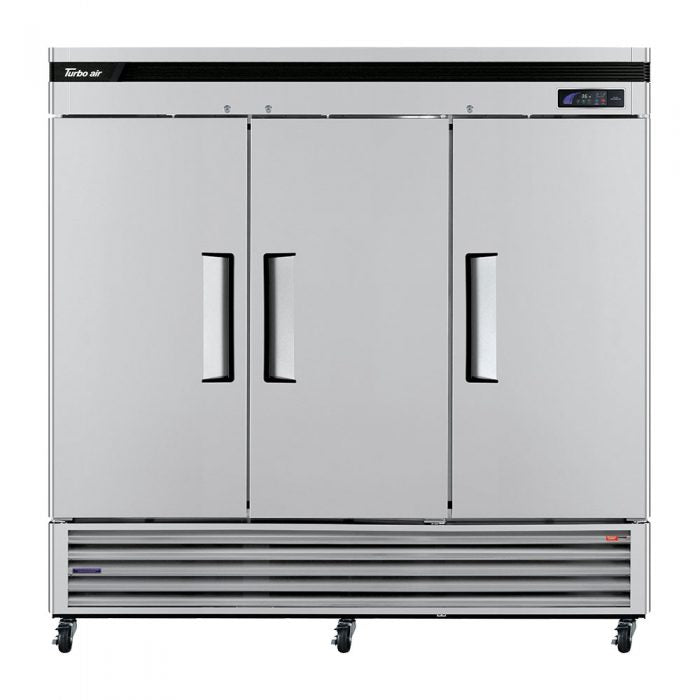 Turbo Air TSR-72SD-N 3 Solid Door Refrigerator, Bottom Mount, 64.1 Cu. Ft.