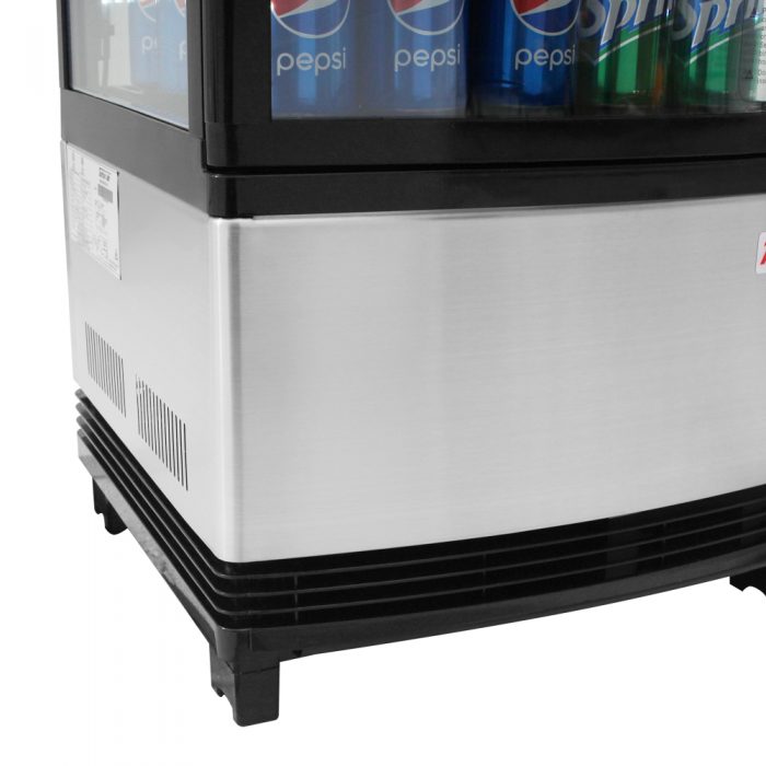 Turbo Air CRT-77-1R-N All Side Glass Countertop Refrigerated Display Case, 3.0 Cu. Ft.