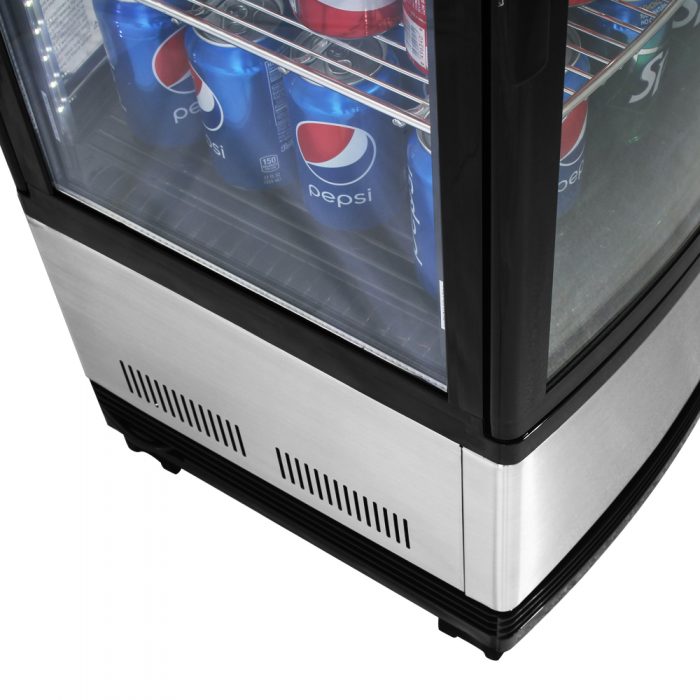 Turbo Air CRT-77-2R-N All Side Glass Pass Thru Countertop Refrigerated Display Case, 3.0 Cu. Ft.