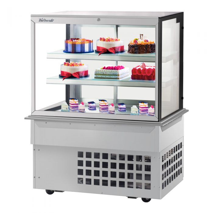 Turbo Air TBP48-54FDN 48" Refrigerated Bakery Display Case, 3 Tiers, Front Open, Drop-in