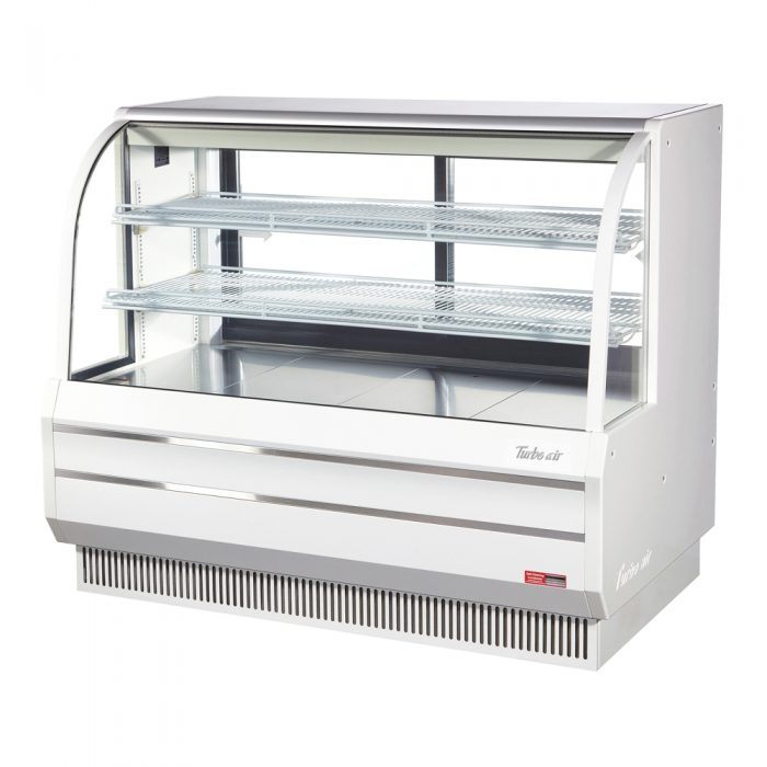Turbo Air TCGB-60DR-W(B) 60" Non-Refrigerated Bakery Case, White or Black, 19.4 Cu. Ft.