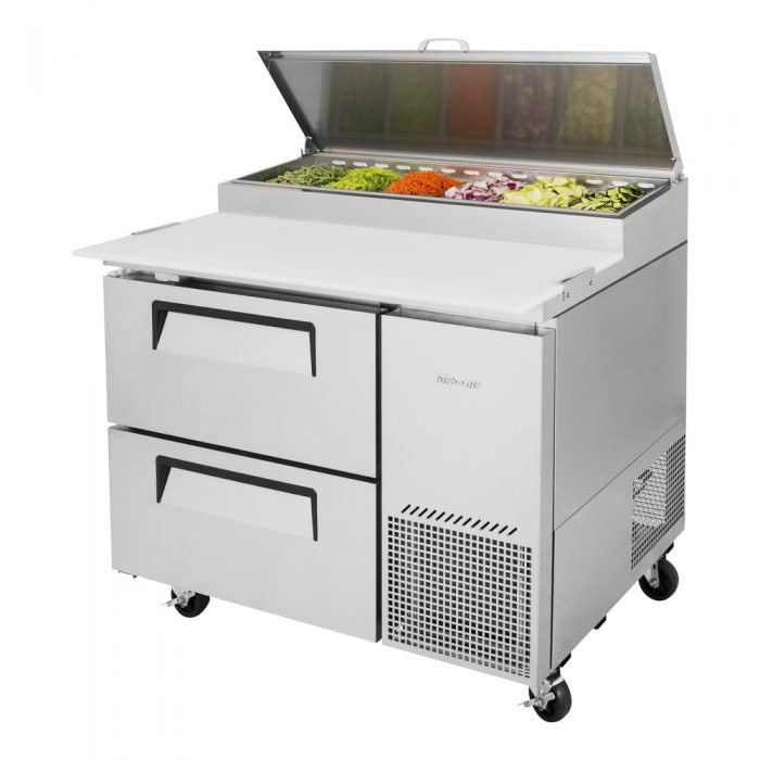 Turbo Air TPR-44SD-D2-N 2 Drawer Refrigerated Pizza Prep Table