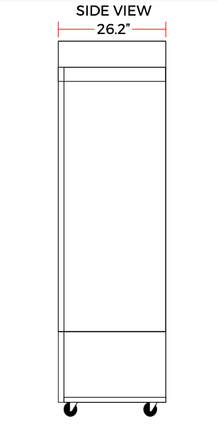 Coldline D48-B 49" Double Glass Swing Door Merchandising Freezer, Black