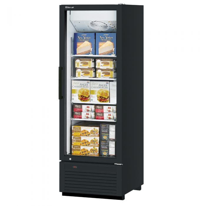 Turbo Air TGF-23SDH-N 1 Door Swing Style Glass Merchandiser Freezer, Full Height, 17.9 Cu. Ft.