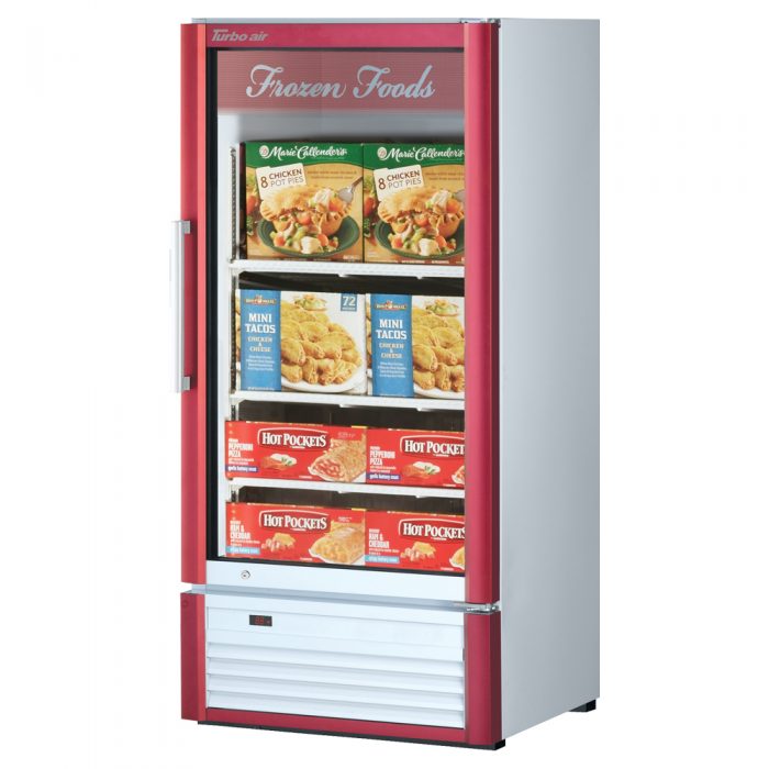 Turbo Air TGF-10SD-N 1 Door Swing Glass Merchandiser Freezer, 7.92 Cu. Ft.