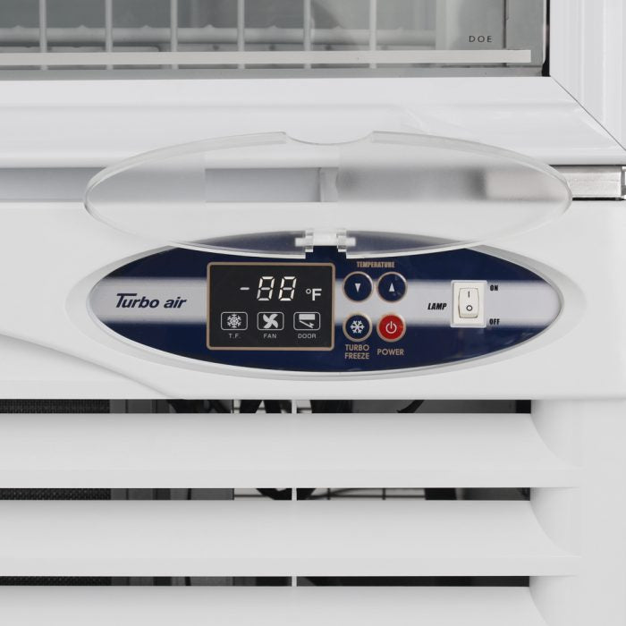 Turbo Air TGIM-23W-N 1 Glass Door Swing Ice Merchandiser, White Cabinet