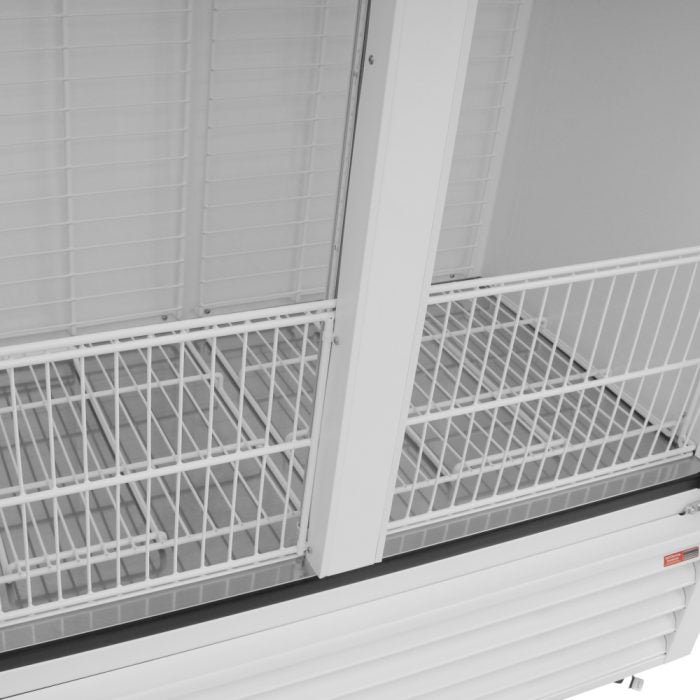 Turbo Air TGIM-49W-N 2 Glass Door Swing Ice Merchandiser, White Cabinet