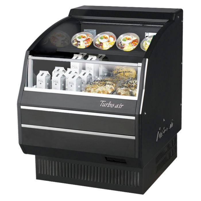 Turbo Air TOM-30LB-SP-N 28" Low Profile Solid Side Panel, Black, 5.1 Cu. Ft.