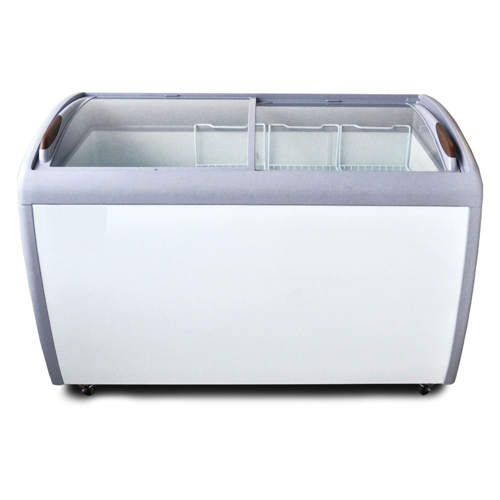 Coldline XS360 50" Curved Glass Top Display Ice Cream Freezer, 13 Cu. Ft.