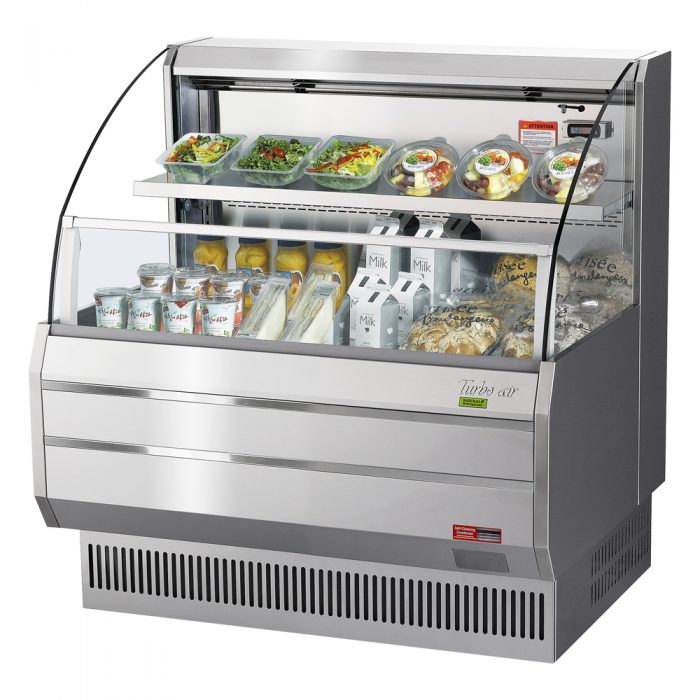 Turbo Air TOM-40LS-N 39" Low Profile, Horizontal Open Display Merchandiser, Stainless steel, 7.4 Cu. Ft.