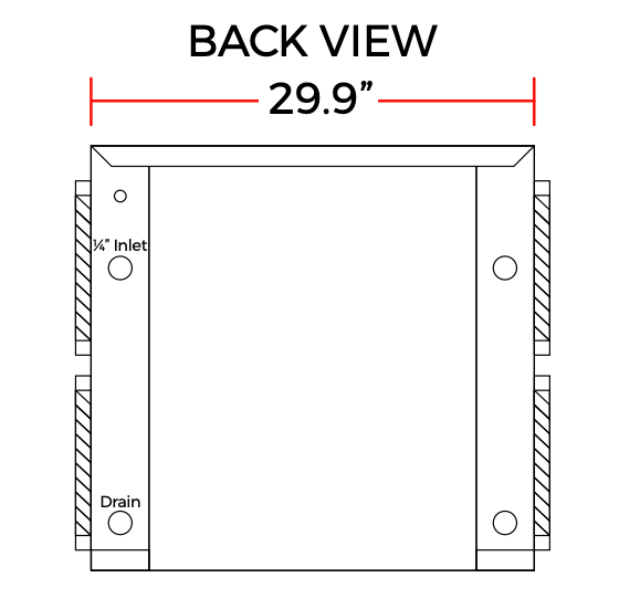 Coldline ICE500T-FA 30" 550 lb. Ice Machine Air Cooled Full Cube Modular