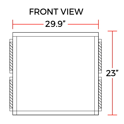 Coldline ICE500T-HA 30" 550 lb. Ice Machine Air Cooled Half Cube Modular