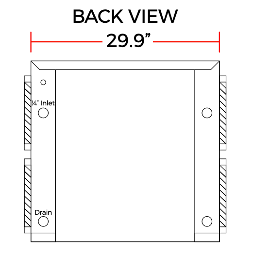 Coldline ICE500T-HA 30" 550 lb. Ice Machine Air Cooled Half Cube Modular