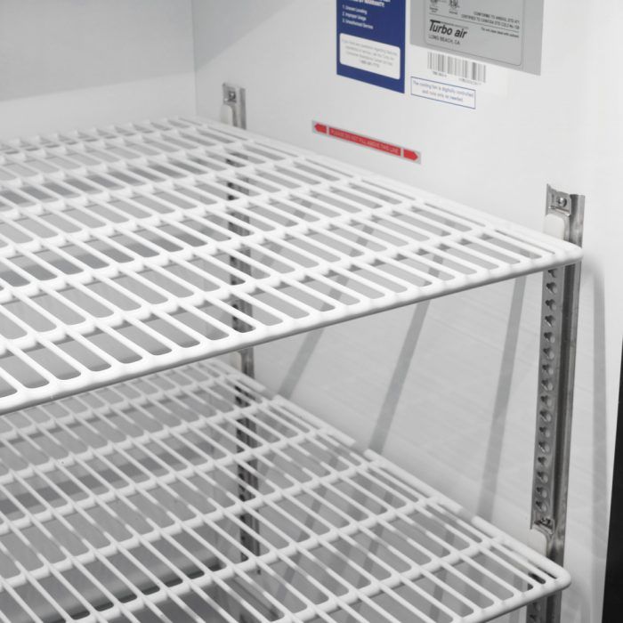 Turbo Air TBB-2SB-N6 2 Solid Door 59" Back Bar Cooler, Black Vinyl Exterior, 19 Cu. Ft.