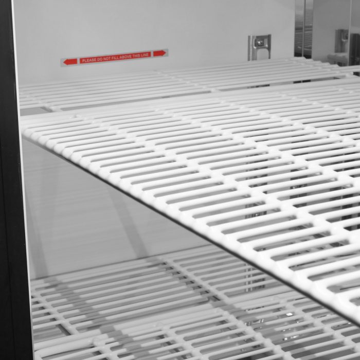 Turbo Air TBB-2SB-N6 2 Solid Door 59" Back Bar Cooler, Black Vinyl Exterior, 19 Cu. Ft.