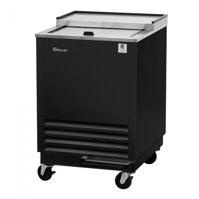 Turbo Air TBC-24SB-GF-N6 1 Lid Black Vinyl Exterior Glass Chiller & Froster