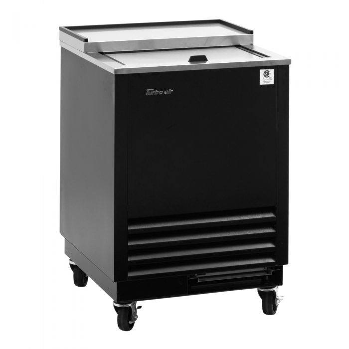 Turbo Air TBC-24SB-GF-N6 1 Lid Black Vinyl Exterior Glass Chiller & Froster