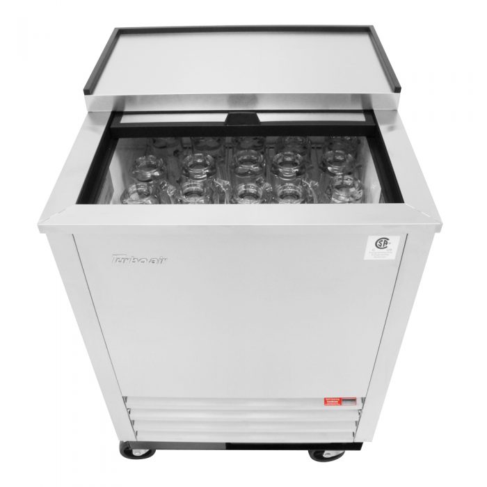 Turbo Air TBC-24SD-GF-N6 1 Lid Stainless Steel Exterior Glass Chiller & Froster