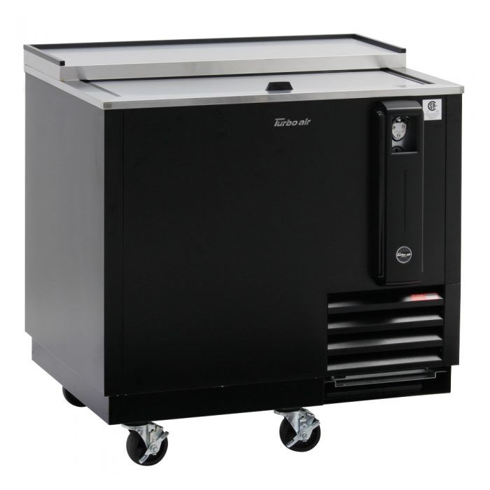 Turbo Air TBC-36SB-N6 1 Lid Black Vinyl Exterior Bottle Cooler