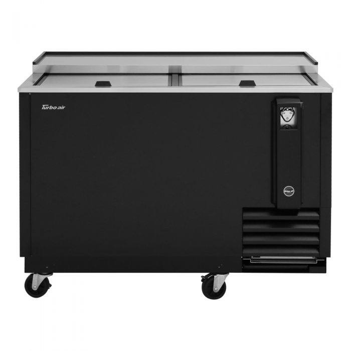 Turbo Air TBC-50SB-N6 2 Lids Black Vinyl Exterior Bottle Cooler