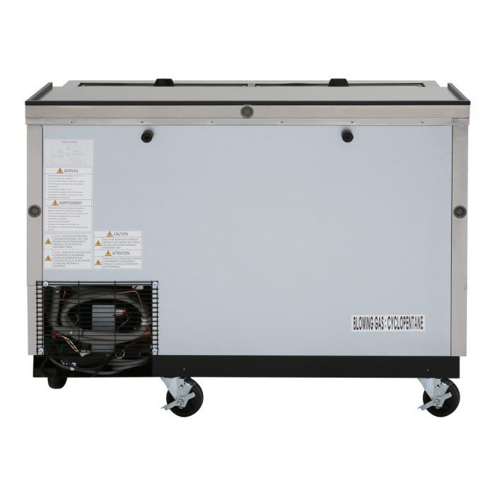 Turbo Air TBC-50SD-N6 2 Lids Stainless Steel Exterior Bottle Cooler