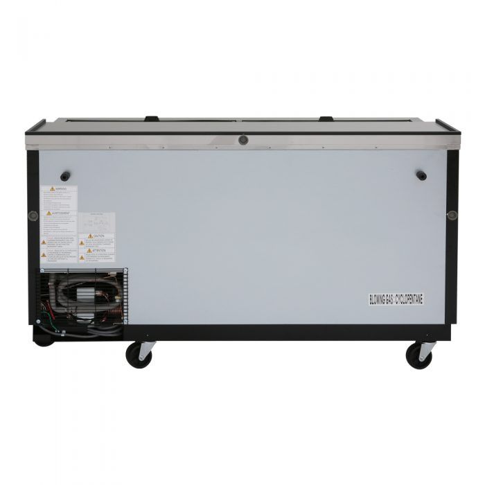 Turbo Air TBC-65SB-N6 2 Lids Black Vinyl Exterior Bottle Cooler