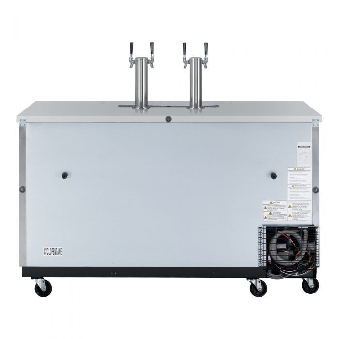 Turbo Air TBD, 3SD, N 3 Keg Capacity Beer Dispenser, Stainless Steel Exterior
