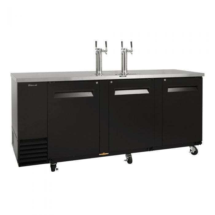 Turbo Air TBD, 4SB, N 4 Keg Capacity Beer Dispenser, Black Vinyl Exterior