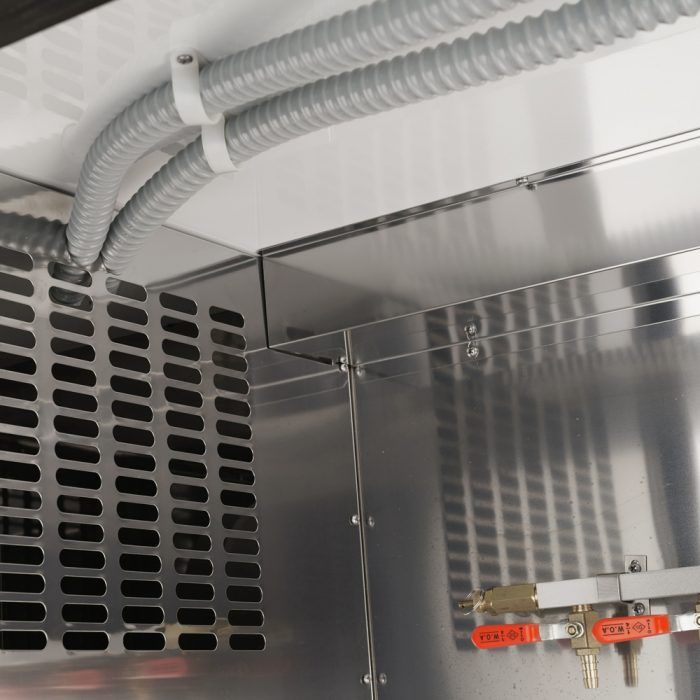 Turbo Air TBD, 4SB, N 4 Keg Capacity Beer Dispenser, Black Vinyl Exterior