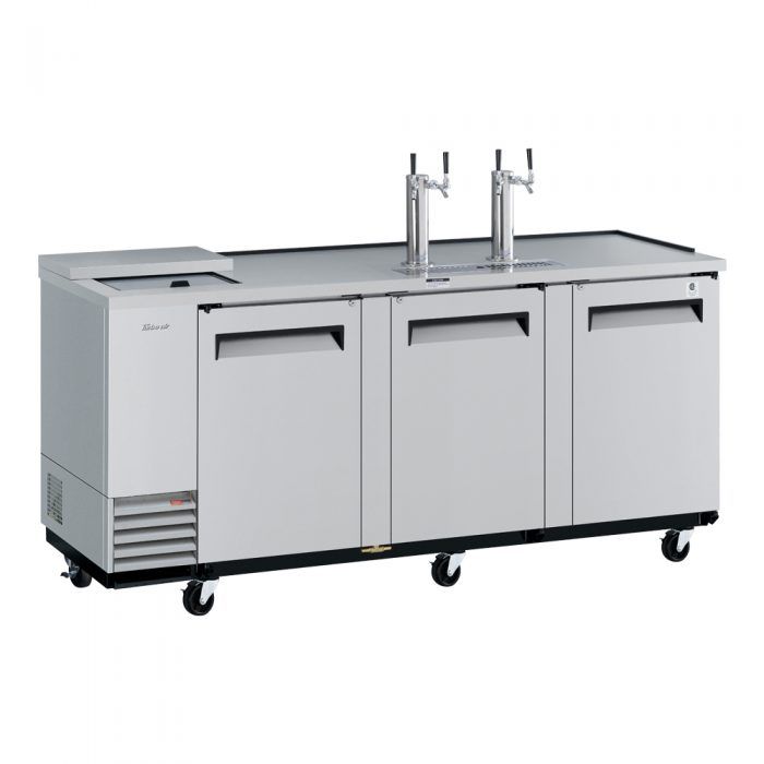 Turbo Air TCB, 4SD, N 4 Keg Capacity Club Top Beer Dispenser, Stainless Steel Exterior