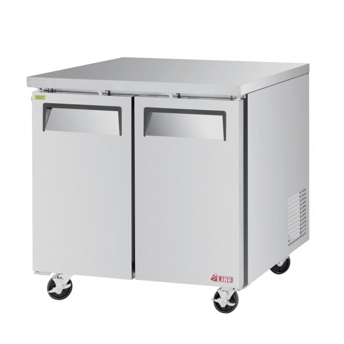 Turbo Air EUF-36-N-V 2 Solid Door Undercounter Freezer, 9.7 Cu. Ft.