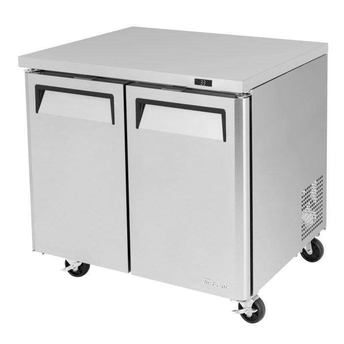Turbo Air MUR-36-N6 2 Solid Door Undercounter Refrigerator, 9 Cu. Ft.
