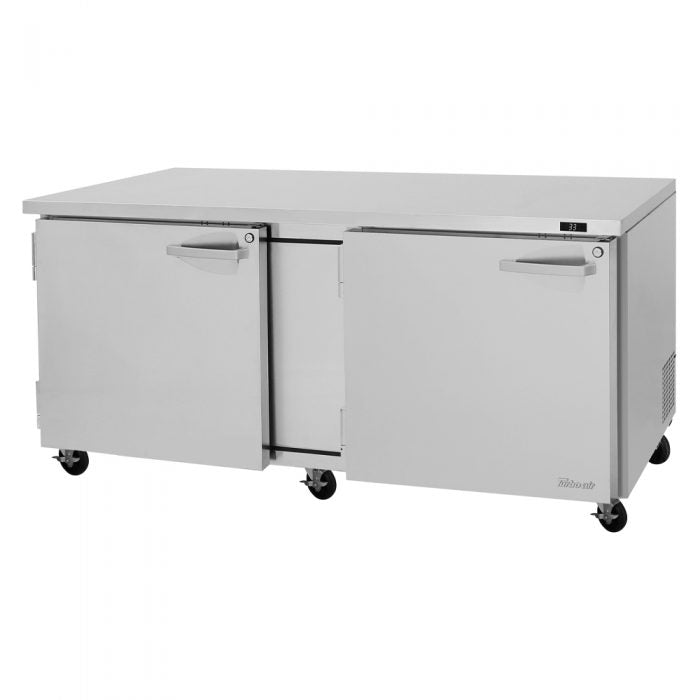 Turbo Air PUR-72-N 2 Solid Door Undercounter Refrigerator, 18.8 Cu. Ft.