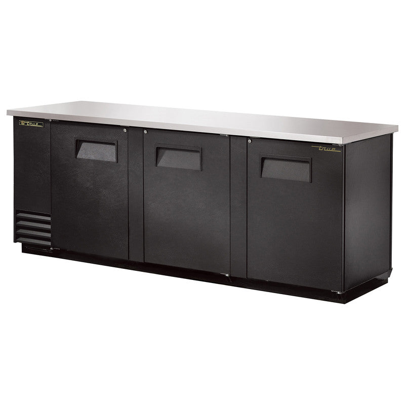 True TBB-4PT Pass-Thru Back Bar Cooler, 90 3/8" Wide, 3 Front / 3 Back Doors