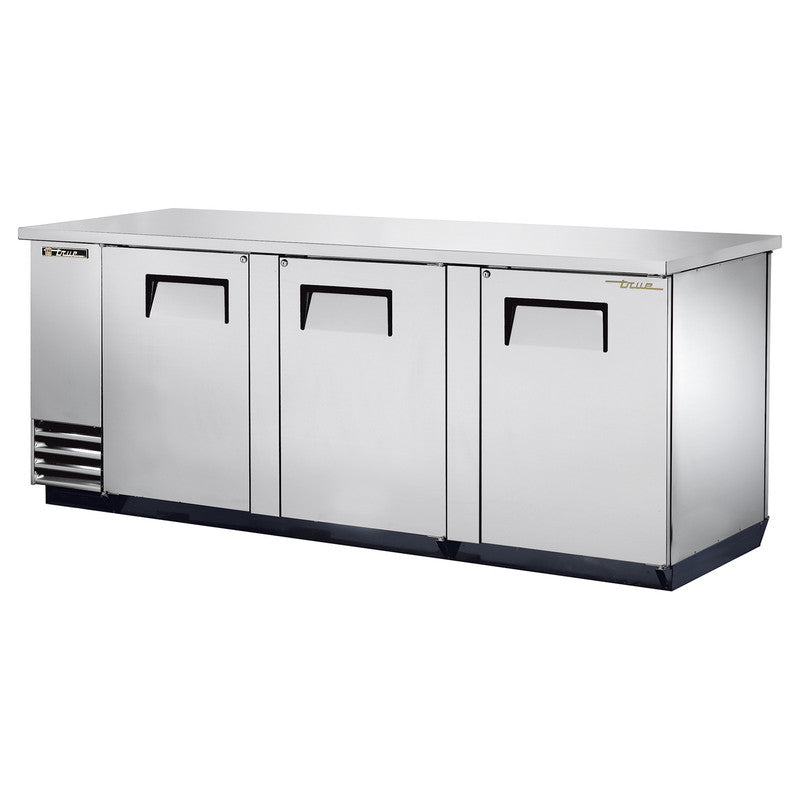 True TBB-4PT-S Pass-Thru Back Bar Cooler, 90 3/8" Wide, 3 Front / 3 Back Doors