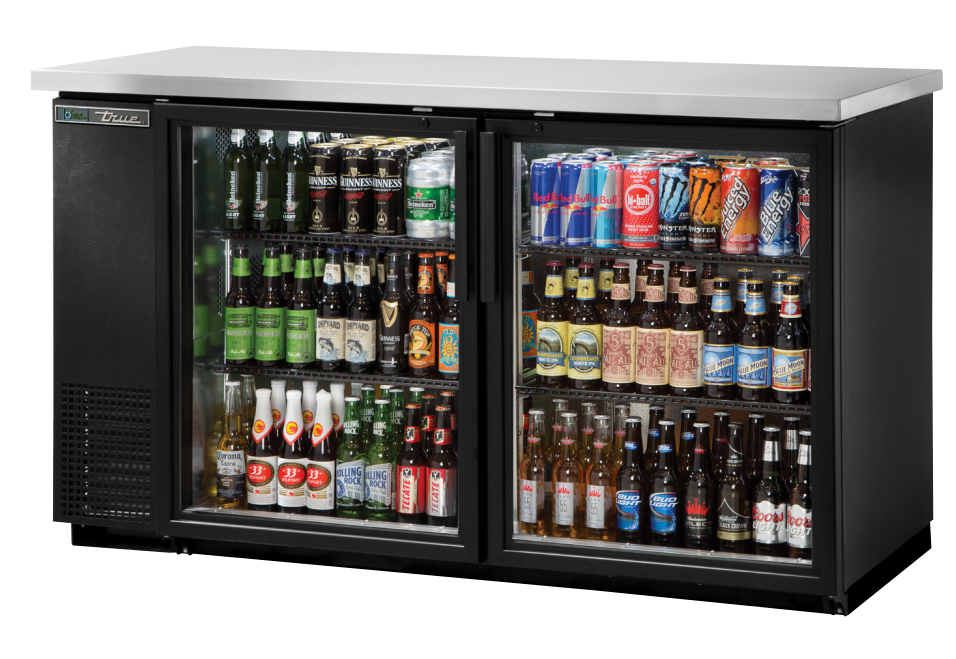 True TBB-24-60G-HC-LD Back Bar Cooler, 61 1/8" Wide, 2 Doors