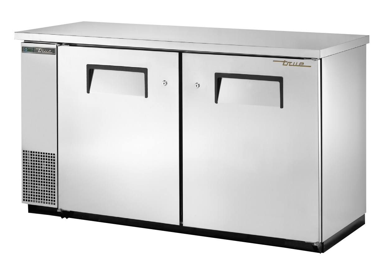 True TBB-24-60-S-HC Back Bar Cooler, 61 1/8" Wide, 2 Doors