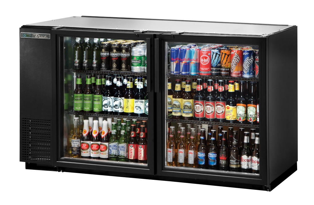 True TBB-24GAL-60G-HC-LD Back Bar Cooler, 59 7/8" Wide, 2 Doors