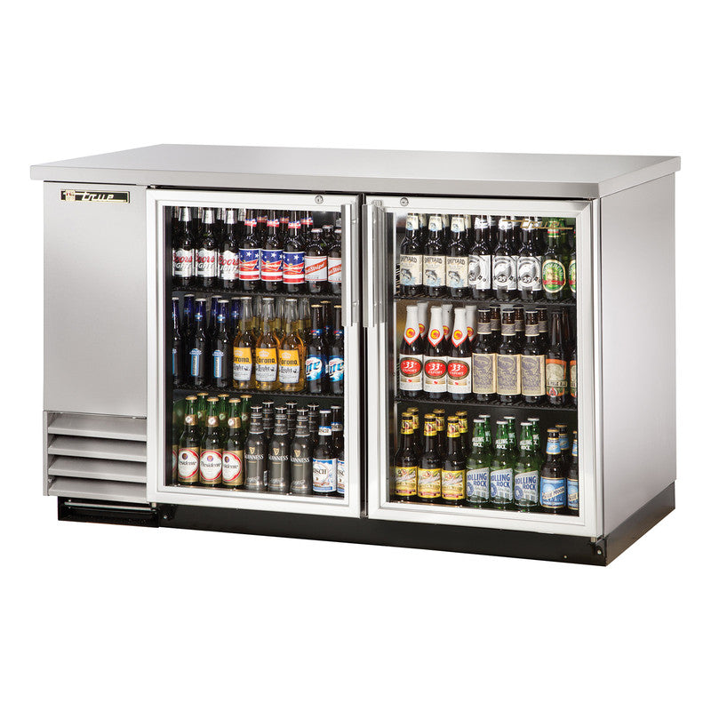 True TBB-2G-S-HC-LD Back Bar Cooler, 58 7/8" Wide, 2 Doors