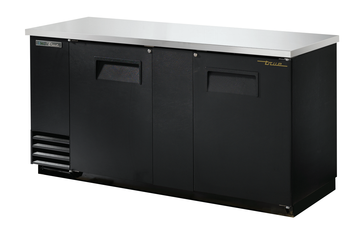 True TBB-3-HC Back Bar Cooler, 69 1/8" Wide, 2 Doors