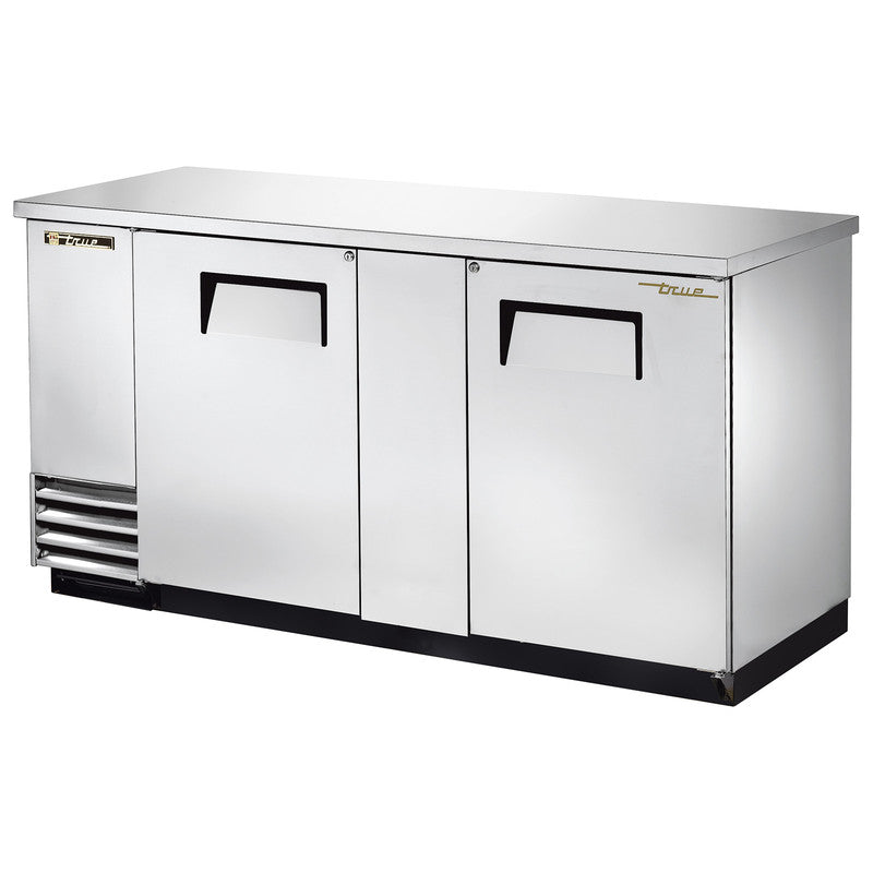 True TBB-3-S-HC Back Bar Cooler, 69 1/8" Wide, 2 Doors