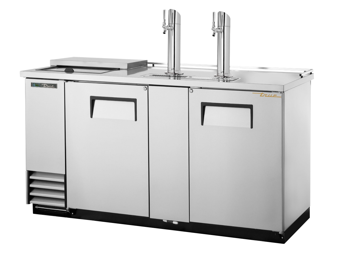 True TDD-3CT-S-HC Beer Dispenser, 69 1/8" Wide, 2 Doors
