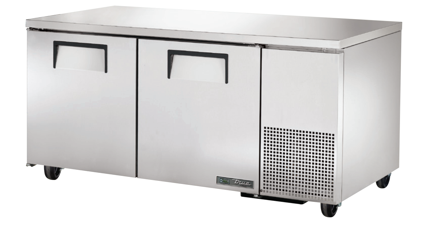 True TUC-67F-HC Undercounter Freezer, 67 1/4" Wide, 2 Doors, 4 Shelves