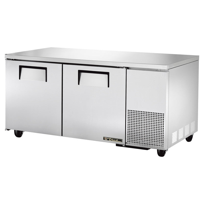 True TUC-67-HC Undercounter Refrigerator, 67 1/4" Wide, 2 Doors, 4 Shelves