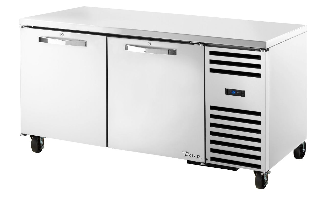 True TUC-67-HC~SPEC3 Undercounter Refrigerator, 67 3/8" Wide, 2 Doors, 4 Shelves, Spec Series