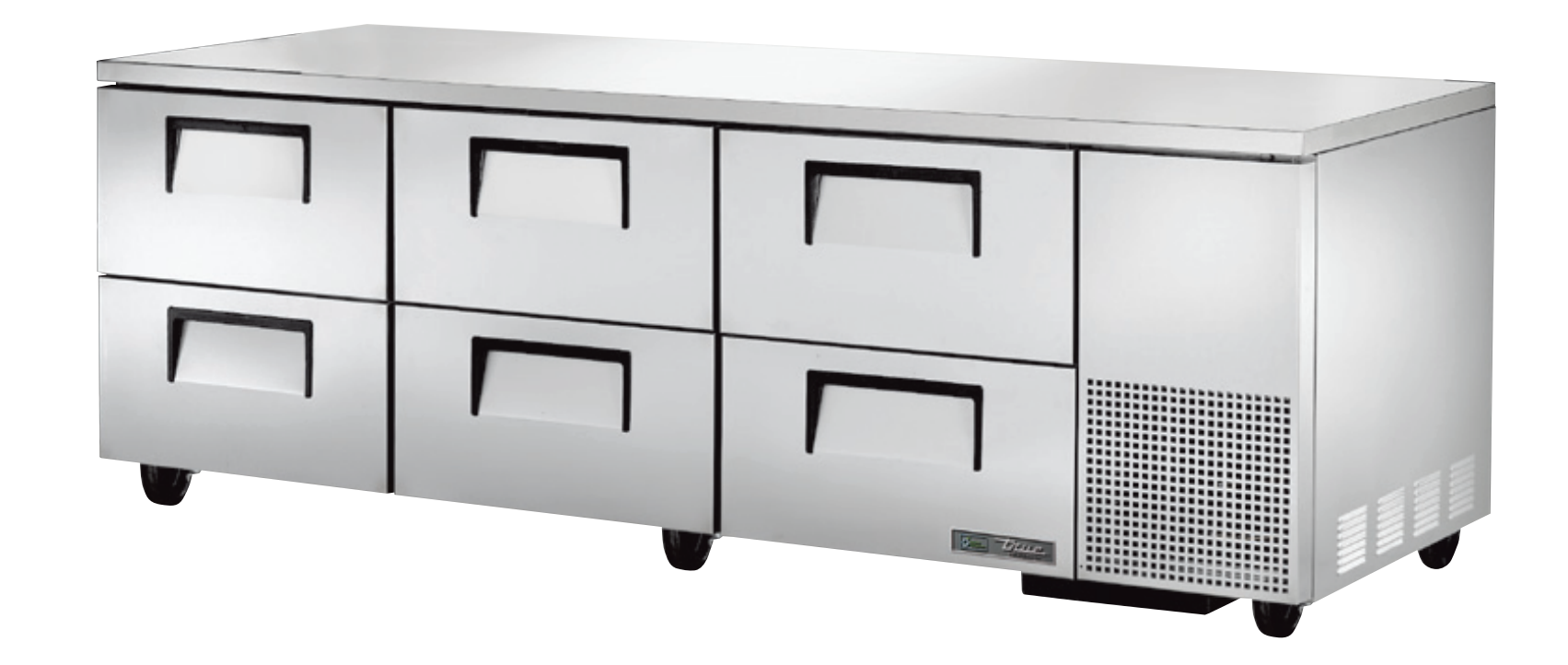 True TUC-93D-6-HC Undercounter Refrigerator, 93 1/4" Wide