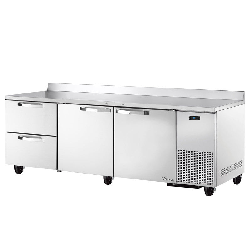 True TWT-93D-2-HC~SPEC3 Worktop Refrigerator, 93 1/4" Wide, 2 Doors, 4 Shelves, Spec Series