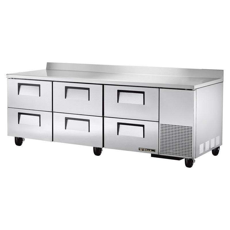 True TWT-93D-6-HC Worktop Refrigerator, 93 1/4" Wide