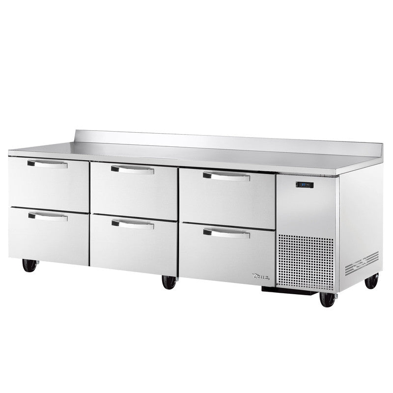 True TWT-93D-6-HC~SPEC3 Worktop Refrigerator, 93 1/4" Wide, Spec Series