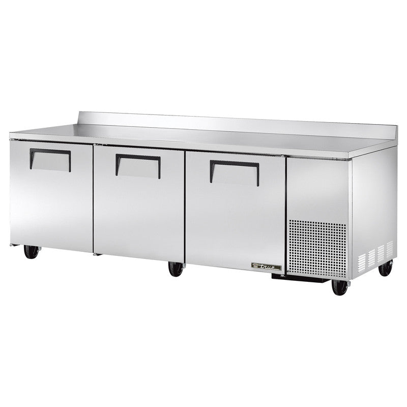 True TWT-93-HC Worktop Refrigerator, 93 1/4" Wide, 3 Doors, 6 Shelves